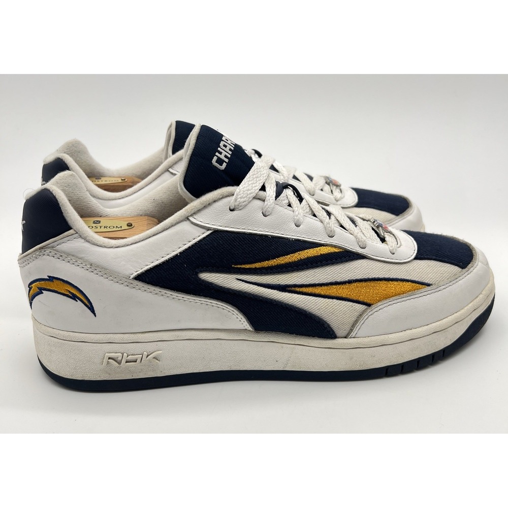 VTG Reebok NFL San Diego Chargers  Football Sneakers Athletic Shoes  Men Sz 12 - Picture 8 of 9